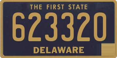 DE license plate 623320