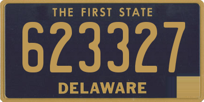 DE license plate 623327