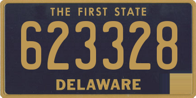DE license plate 623328