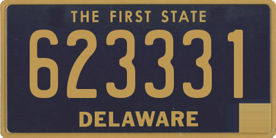 DE license plate 623331