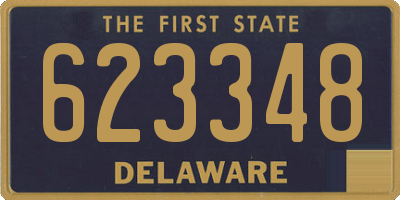 DE license plate 623348