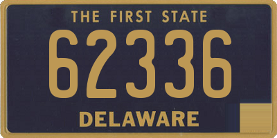 DE license plate 62336