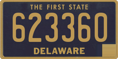 DE license plate 623360