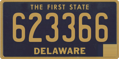 DE license plate 623366
