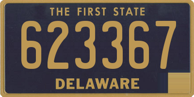 DE license plate 623367