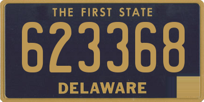 DE license plate 623368