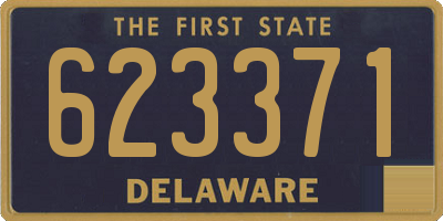 DE license plate 623371