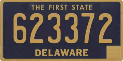 DE license plate 623372
