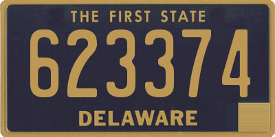 DE license plate 623374