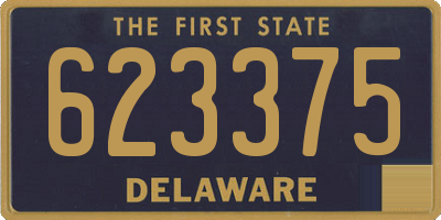 DE license plate 623375