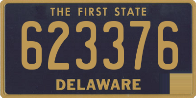 DE license plate 623376