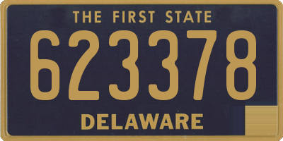 DE license plate 623378