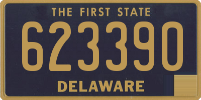 DE license plate 623390