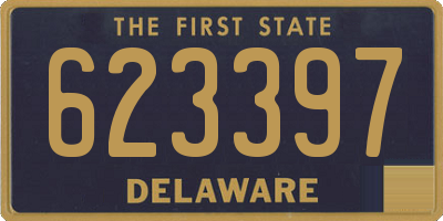 DE license plate 623397