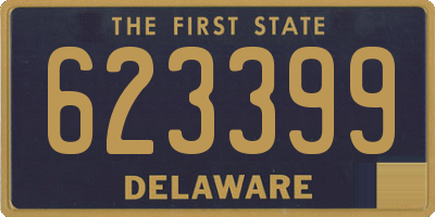 DE license plate 623399