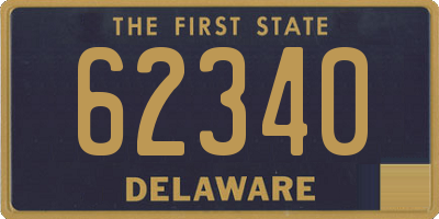 DE license plate 62340