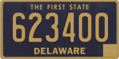 DE license plate 623400