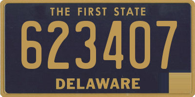 DE license plate 623407