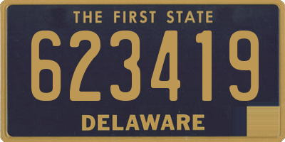 DE license plate 623419