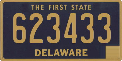 DE license plate 623433