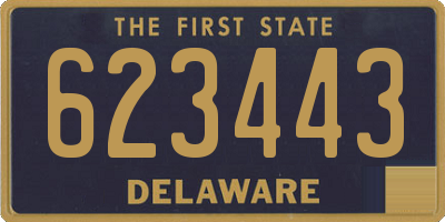DE license plate 623443