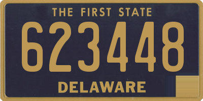 DE license plate 623448