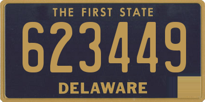 DE license plate 623449