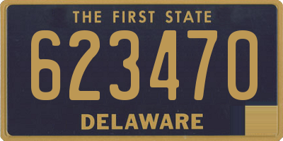 DE license plate 623470