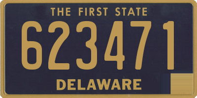 DE license plate 623471