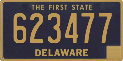 DE license plate 623477
