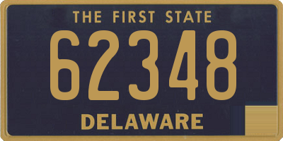 DE license plate 62348