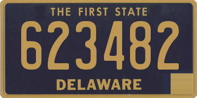 DE license plate 623482
