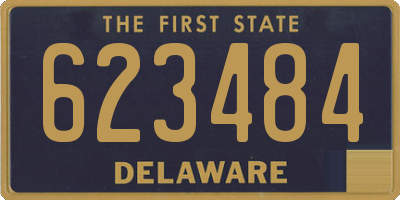 DE license plate 623484