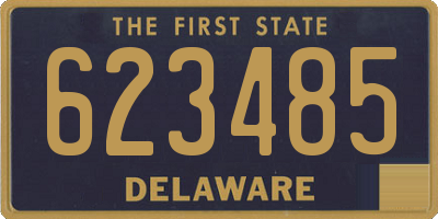 DE license plate 623485