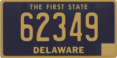 DE license plate 62349