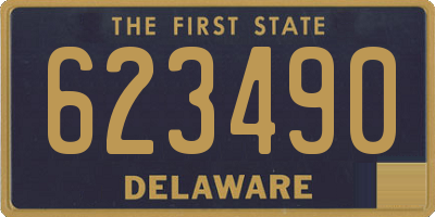 DE license plate 623490