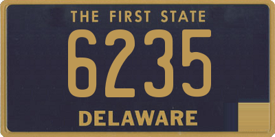 DE license plate 6235
