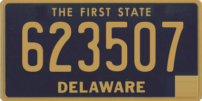 DE license plate 623507