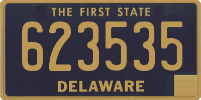 DE license plate 623535