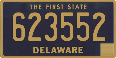 DE license plate 623552
