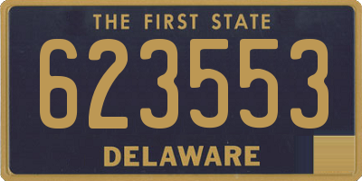 DE license plate 623553
