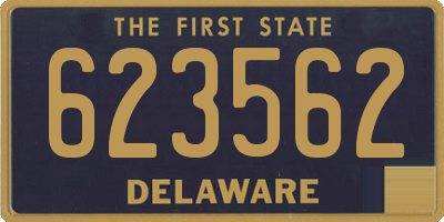 DE license plate 623562