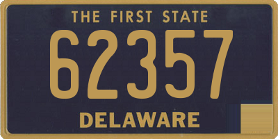 DE license plate 62357