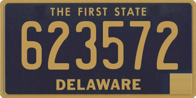 DE license plate 623572