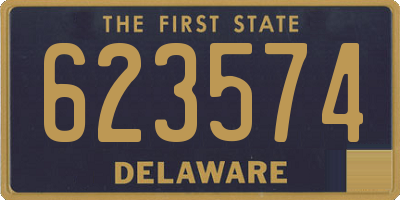 DE license plate 623574