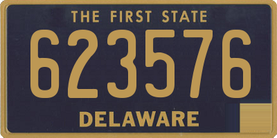DE license plate 623576