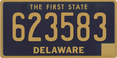 DE license plate 623583