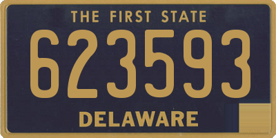 DE license plate 623593