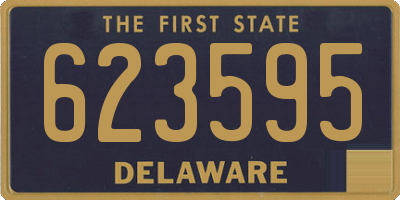 DE license plate 623595