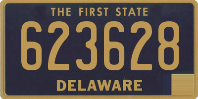 DE license plate 623628